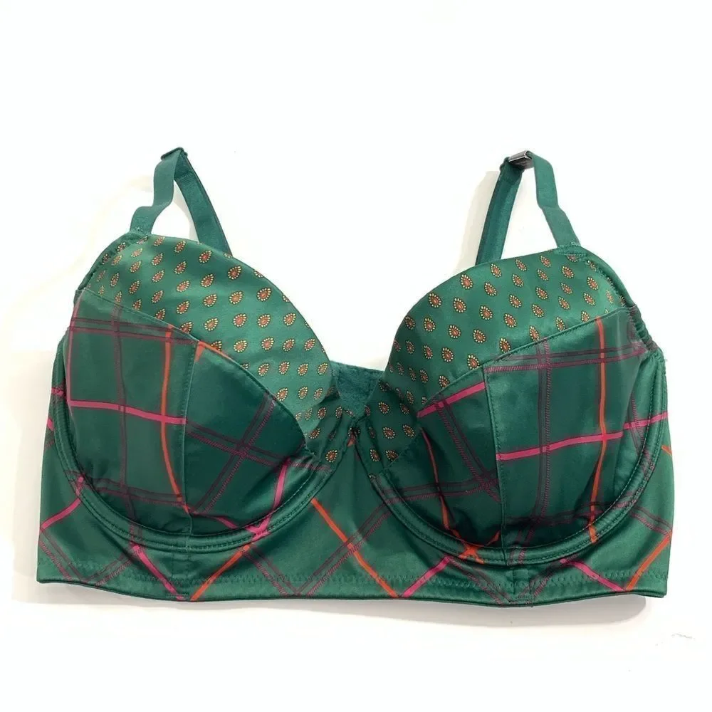 Victorias Secret FASHION SHOW Very Sexy Lined Demi long line Satin Bra 34DD